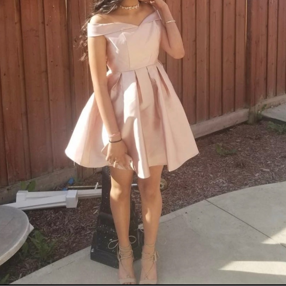 Dusty Pink Silk Dress. Size US Small.